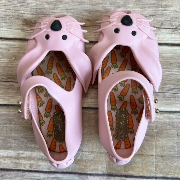Mini Melissa Pink Ultragirl Rabbit Jelly Shoes - Picture 9 of 12
